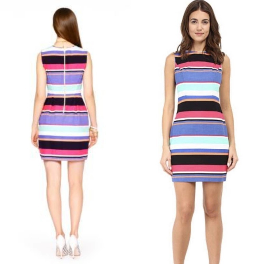 Kate Spade Tropical Stripe Mariam Sheath Dress Sleeveless Women's Size 10 - Picture 11 of 11